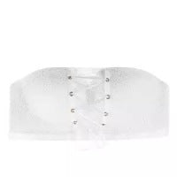 Strapless gathered non-slip push-up bra