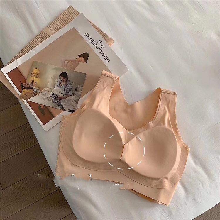 Underwear front button traceless bra