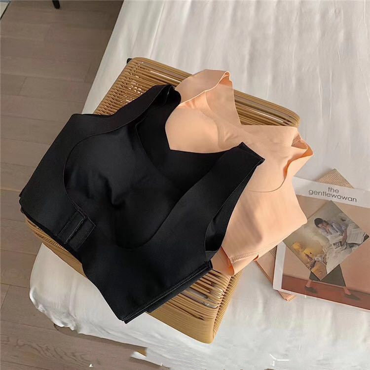 Underwear front button traceless bra