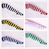 Wild-striped long tube bottoming socks