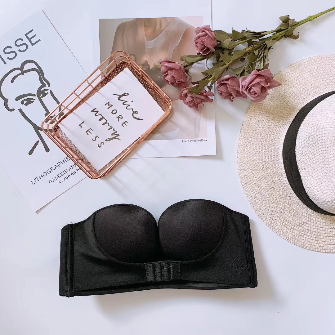 Front Buckle Gathered Thickening Bra