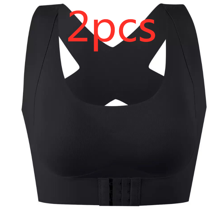 Underwear front button traceless bra