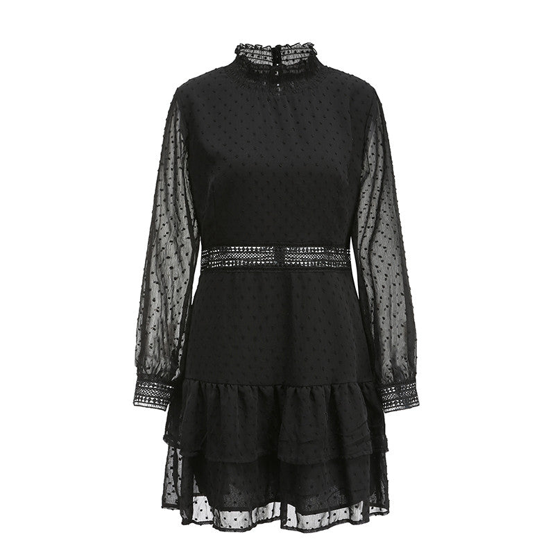 Open long sleeve dress