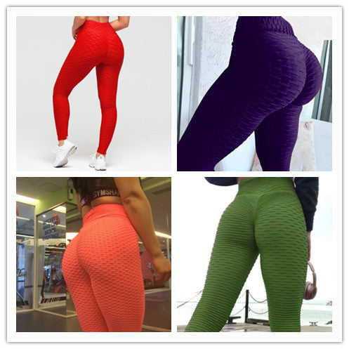 Elastic High-waist Fitness Leggings Breathable Slim Indoor Sports